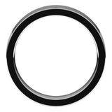 18K White Gold Flat Comfort Fit Wedding Band, 5 mm Wide
