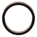 14K Rose Gold Flat Comfort Fit Wedding Band, 5 mm Wide