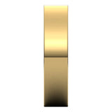 18K Yellow Gold Flat Comfort Fit Wedding Band, 5 mm Wide