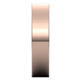 14K Rose Gold Flat Comfort Fit Wedding Band, 5 mm Wide