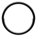 14K White Gold Flat Comfort Fit Light Wedding Band, 2 mm Wide