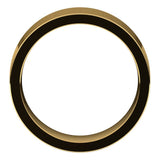 18K Yellow Gold Flat Comfort Fit Wedding Band, 7 mm Wide