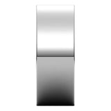14K White Gold Flat Comfort Fit Wedding Band, 8 mm Wide