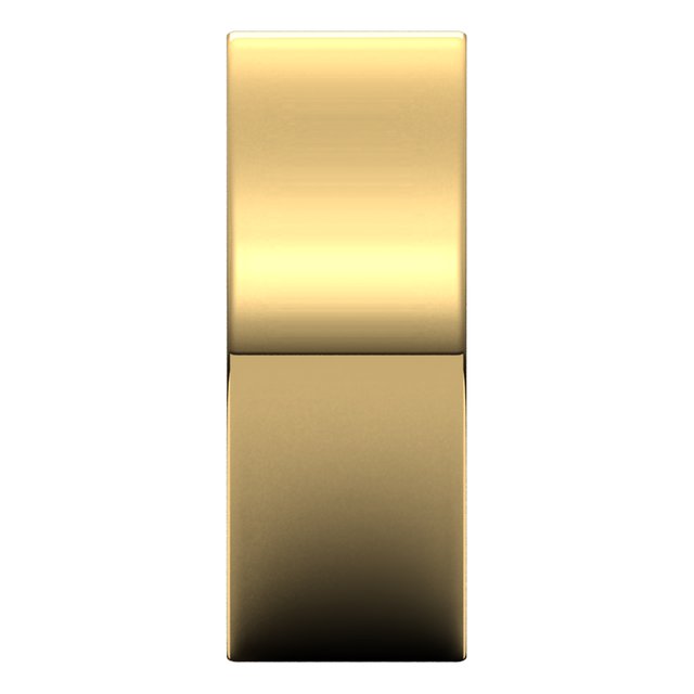 10K Yellow Gold Flat Comfort Fit Wedding Band, 8 mm Wide