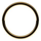 14K Yellow Gold Flat Comfort Fit Light Wedding Band, 3 mm Wide