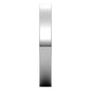 10K White Gold Flat Comfort Fit Light Wedding Band, 3 mm Wide