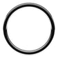 18K White Gold Flat Comfort Fit Light Wedding Band, 4 mm Wide