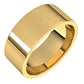 10K Yellow Gold Flat Comfort Fit Light Wedding Band, 8 mm Wide