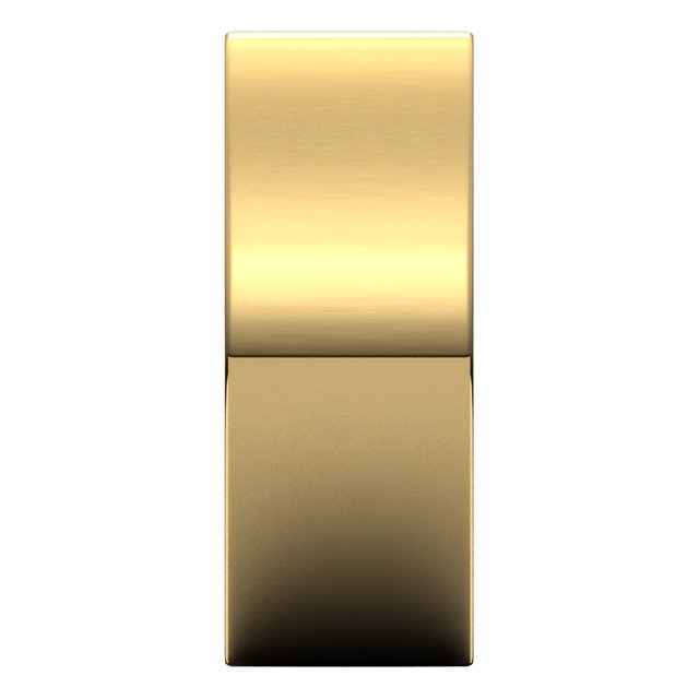10K Yellow Gold Flat Comfort Fit Light Wedding Band, 8 mm Wide