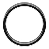 10K White Gold Flat Comfort Fit Light Wedding Band, 6 mm Wide