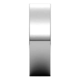 Platinum Flat Comfort Fit Light Wedding Band, 6 mm Wide