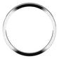 14K White Gold Flat Tapered Wedding Band, 2.5 mm Wide