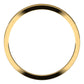 18K Yellow Gold Flat Tapered Wedding Band, 2.5 mm Wide