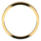 14K Yellow Gold Flat Tapered Wedding Band, 3 mm Wide
