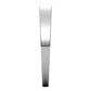 10K White Gold Flat Tapered Wedding Band, 3 mm Wide