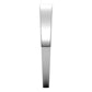 10K White Gold Flat Tapered Wedding Band, 3 mm Wide