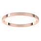 14K Rose Gold Flat Ultra-Light Wedding Band, 1.5 mm Wide