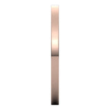 18K Rose Gold Flat Ultra-Light Wedding Band, 1.5 mm Wide