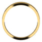 14K Yellow Gold Flat Tapered Wedding Band, 4 mm Wide