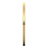 14K Yellow Gold Flat Ultra-Light Wedding Band, 1 mm Wide