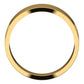14K Yellow Gold Flat Tapered Wedding Band, 7 mm Wide