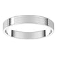 Sterling Silver Flat Ultra-Light Wedding Band, 3 mm Wide