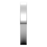 14K White Gold Flat Ultra-Light Wedding Band, 3 mm Wide