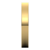10K Yellow Gold Flat Ultra-Light Wedding Band, 3 mm Wide