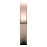 10K Rose Gold Flat Ultra-Light Wedding Band, 3 mm Wide