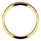 10K Yellow Gold Flat Tapered Wedding Band, 5 mm Wide