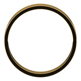 18K Yellow Gold Flat Ultra-Light Wedding Band, 4 mm Wide
