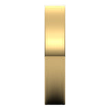 18K Yellow Gold Flat Ultra-Light Wedding Band, 4 mm Wide