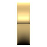 14K Yellow Gold Flat Ultra-Light Wedding Band, 6 mm Wide