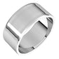 Sterling Silver Flat Ultra-Light Wedding Band, 8 mm Wide