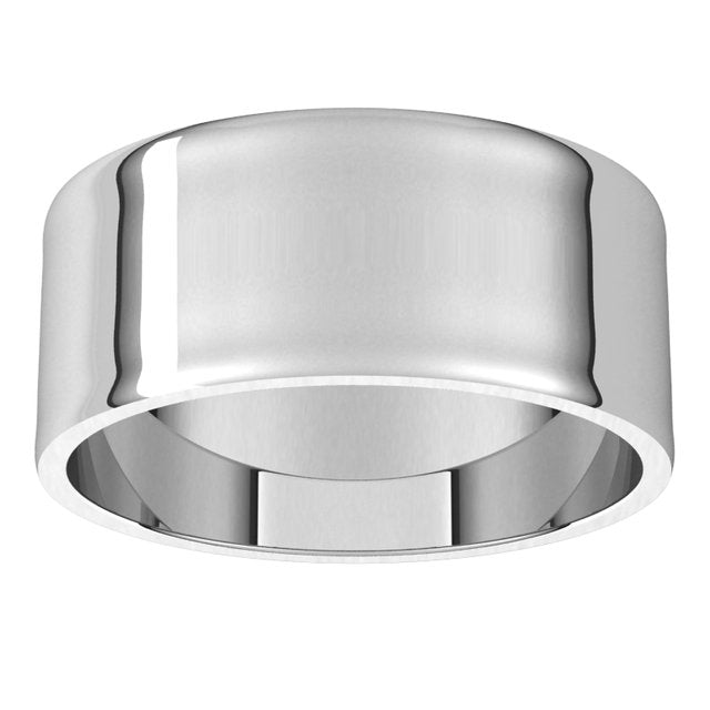 Sterling Silver Flat Ultra-Light Wedding Band, 8 mm Wide