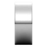 Sterling Silver Flat Ultra-Light Wedding Band, 8 mm Wide