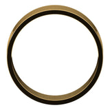 18K Yellow Gold Flat Ultra-Light Wedding Band, 7 mm Wide