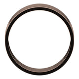 10K Rose Gold Flat Ultra-Light Wedding Band, 7 mm Wide