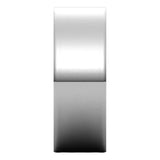 Sterling Silver Flat Ultra-Light Wedding Band, 7 mm Wide