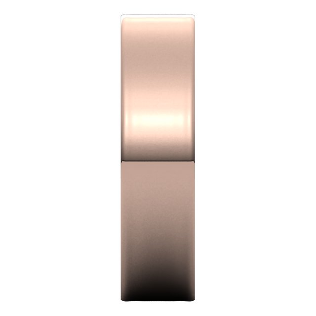 14K Rose Gold Flat Ultra-Light Wedding Band, 5 mm Wide