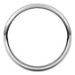 Platinum Half Round Wedding Band, 2.5 mm Wide