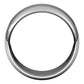 Palladium Half Round Wedding Band, 10 mm Wide