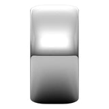 10K White Gold Half Round Wedding Band, 10 mm Wide