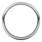 Platinum Half Round Wedding Band, 3 mm Wide