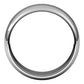 Platinum Half Round Wedding Band, 8 mm Wide
