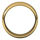 14K Yellow Gold Half Round Wedding Band, 8 mm Wide