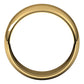 14K Yellow Gold Half Round Wedding Band, 9 mm Wide