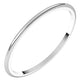 14K White Gold Half Round Light Wedding Band, 1 mm Wide