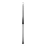 Sterling Silver Half Round Light Wedding Band, 1 mm Wide