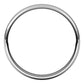 Sterling Silver Half Round Light Wedding Band, 3 mm Wide